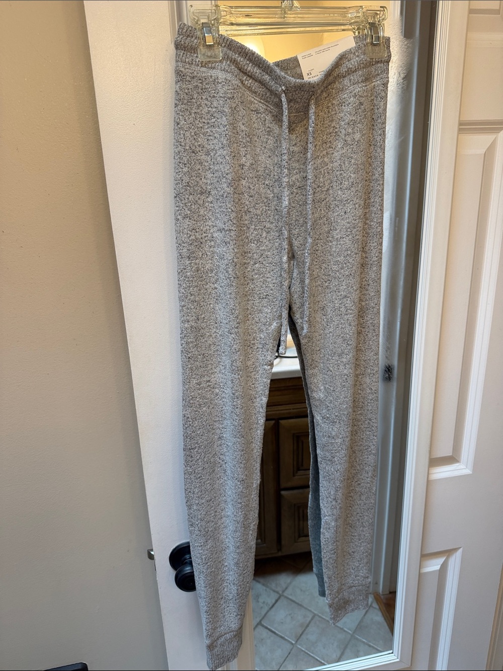American Eagle Cozy Gray Knit Jogger Pants